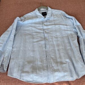Tommy Bahama Men’s Long Sleeve Sky Blue Shirt size XL